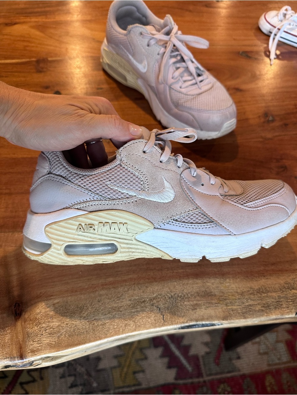 Nike Women’s Air Max Sneakers in Pale Pink and Cream